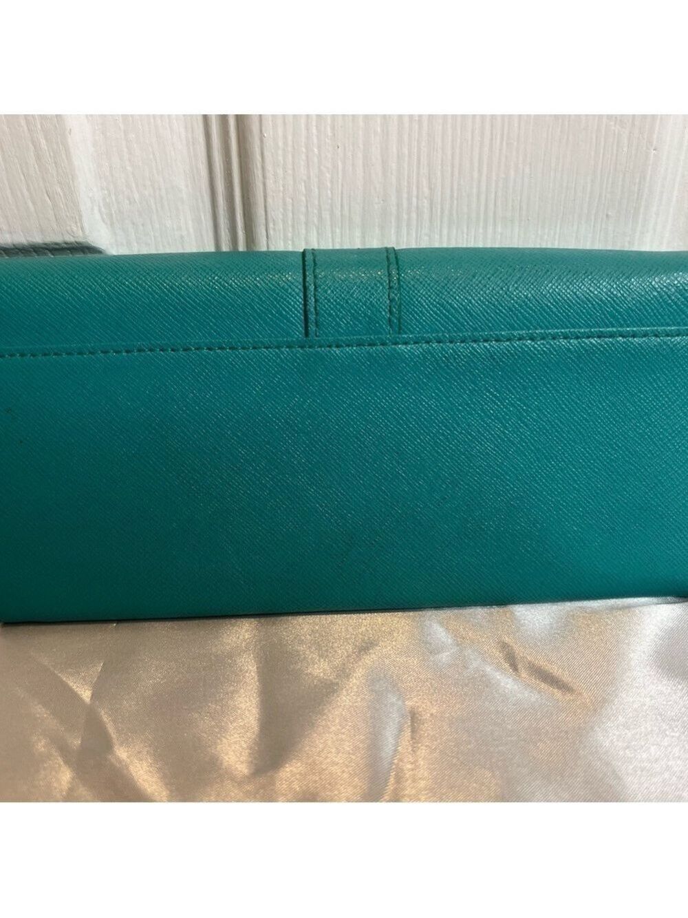 FURLA AUTHENTIC LONG BLUE ZIP AROUND WALLET - Picture 2 of 14